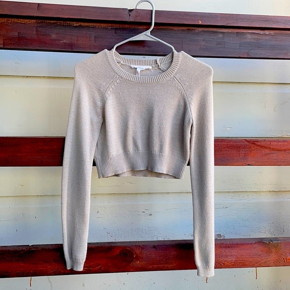 BCBG Generation | Grey Crop Top Sweater - XXS - Picture 1 of 4